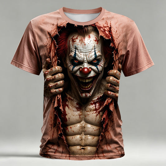 Men's Creepy Clown Optical Illusion T-Shirt