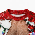 Christmas Hunk Santa Spooky Crewneck Sweatshirt