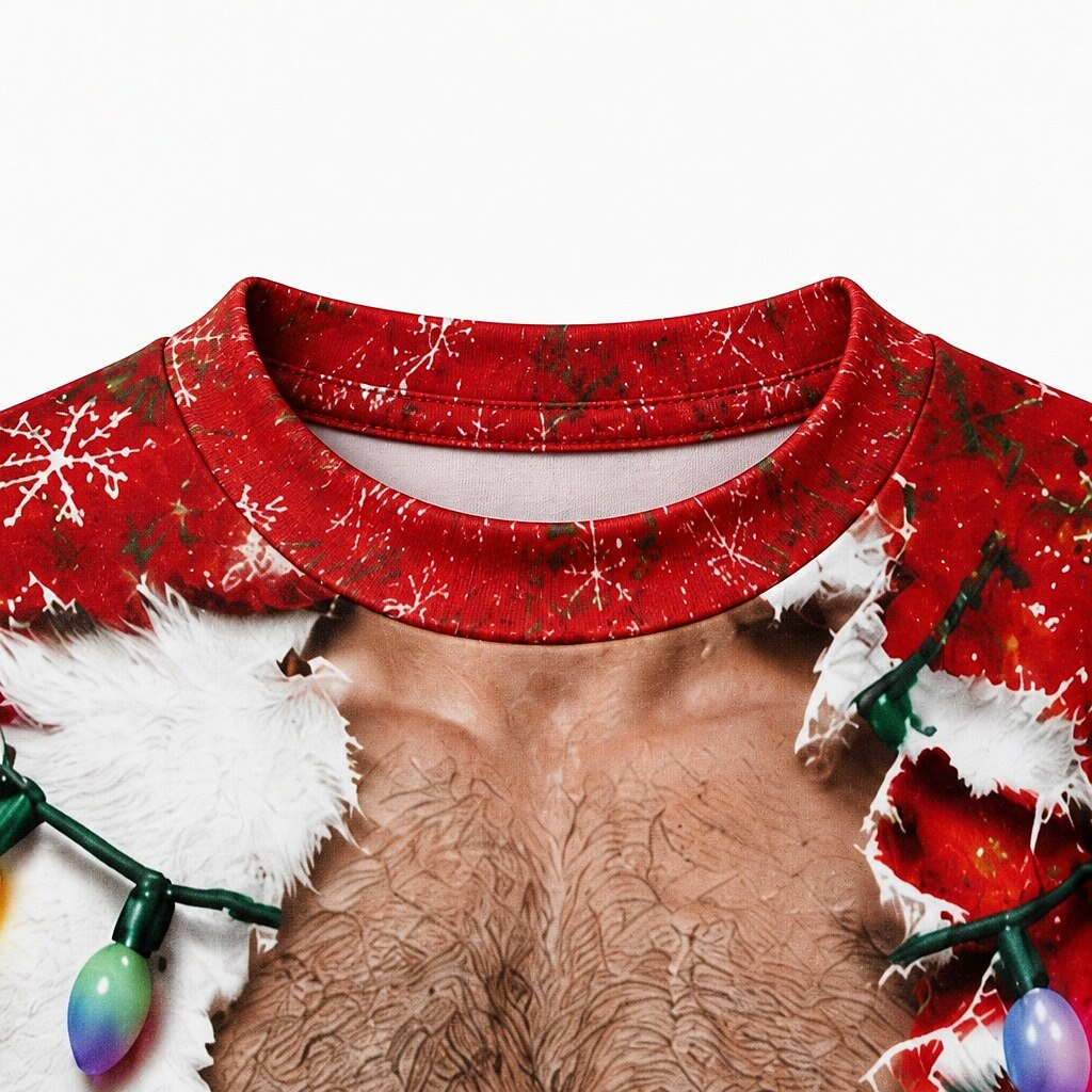 Christmas Hunk Santa Spooky Crewneck Sweatshirt