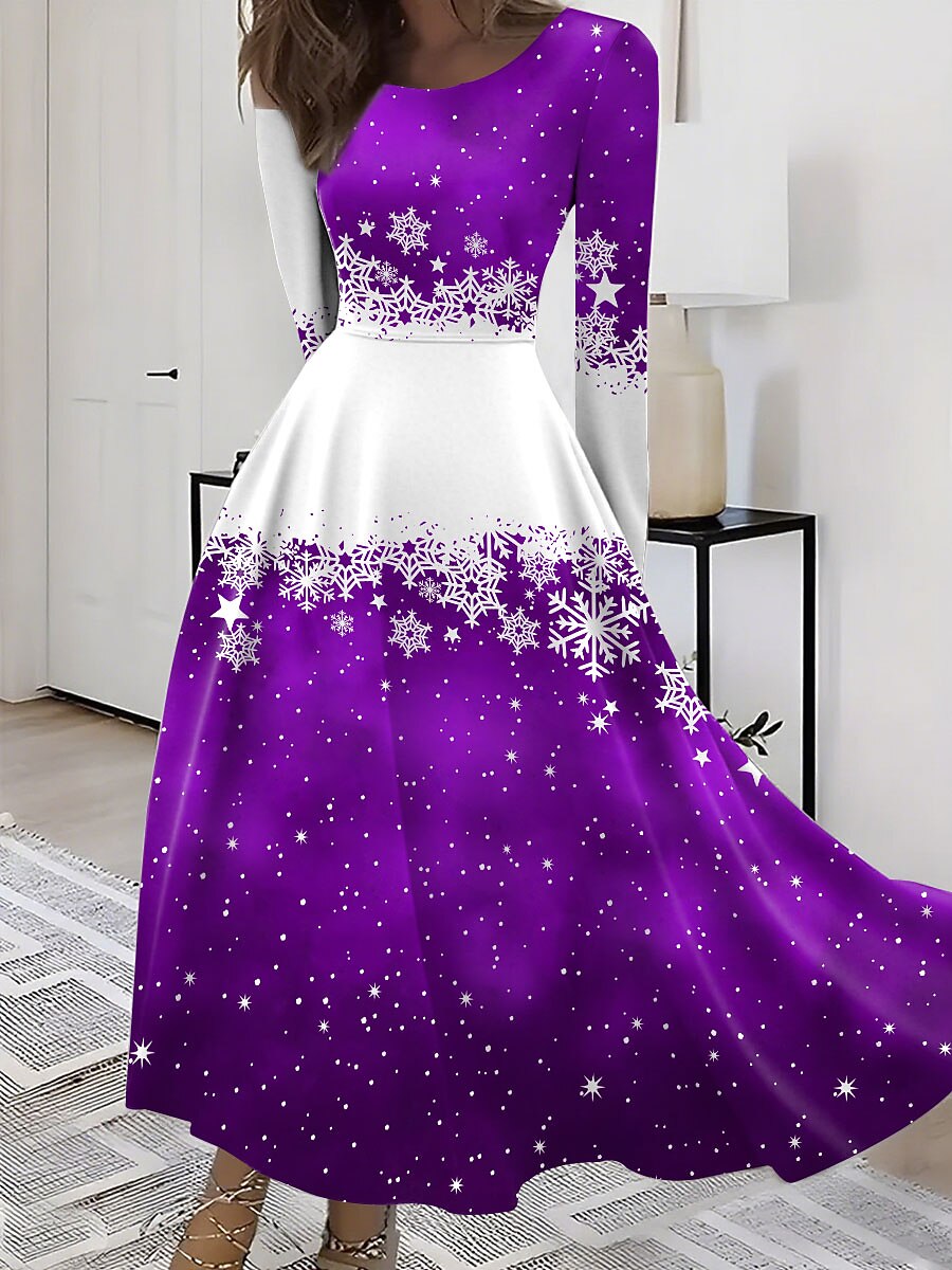 Women's Christmas Graphic Casual Dress