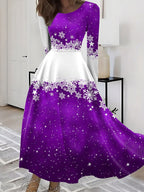 Women's Christmas Graphic Casual Dress