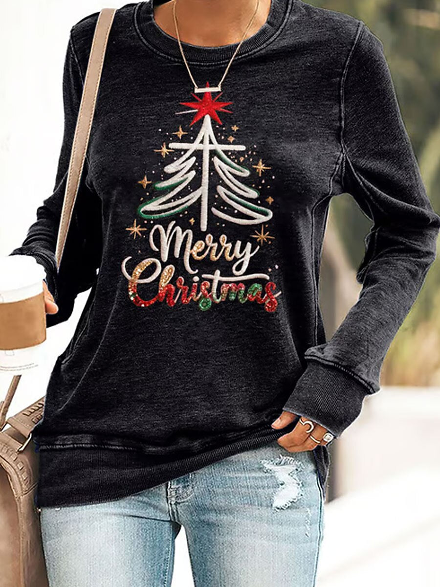 Women's Christmas Graphic Vintage Sweatshirt