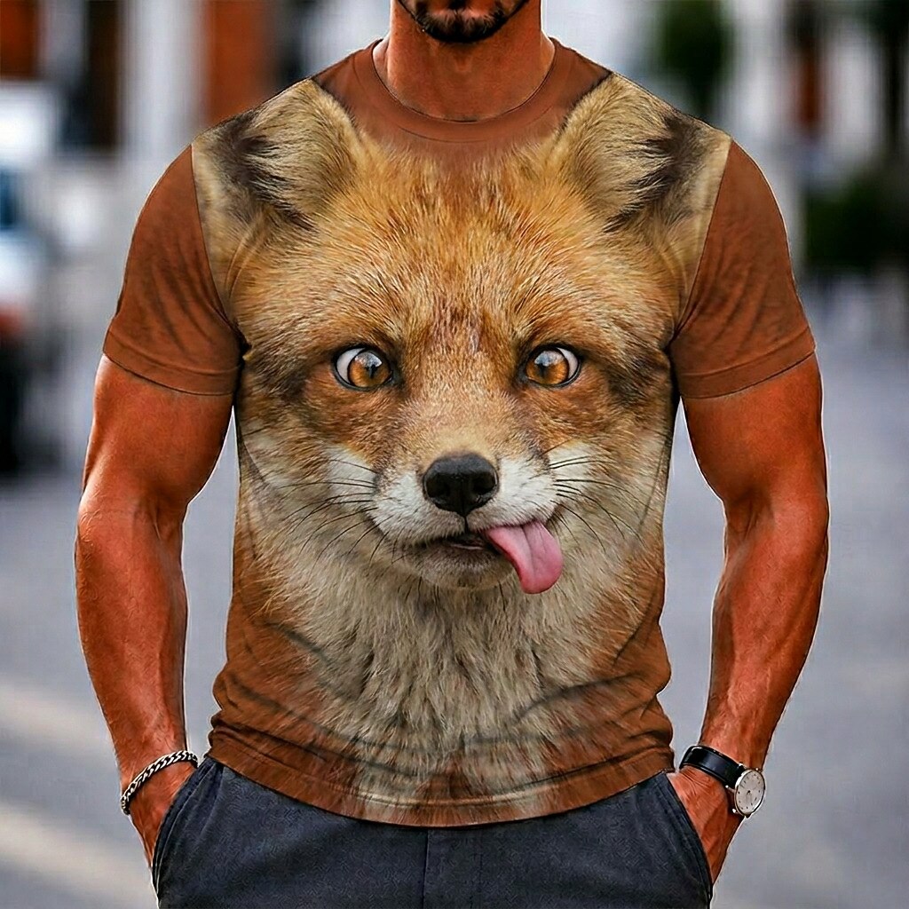 Men's Wild Boar Animal Graphic Tee