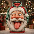 Santa Christmas Designer Street Hoodie