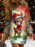 Women's Christmas Graphic Classic Dress