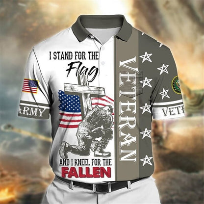 Men's Veteran Honor American Flag Polo