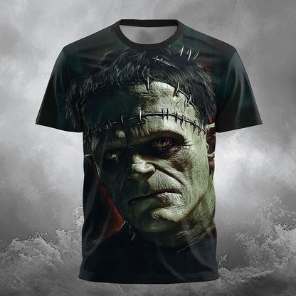 Men's Halloween Undead Zombie Graphic Tee