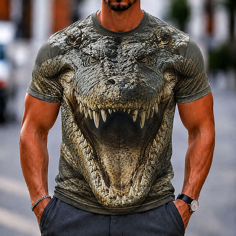 Men's Dog Bear Animal Graphic Tee