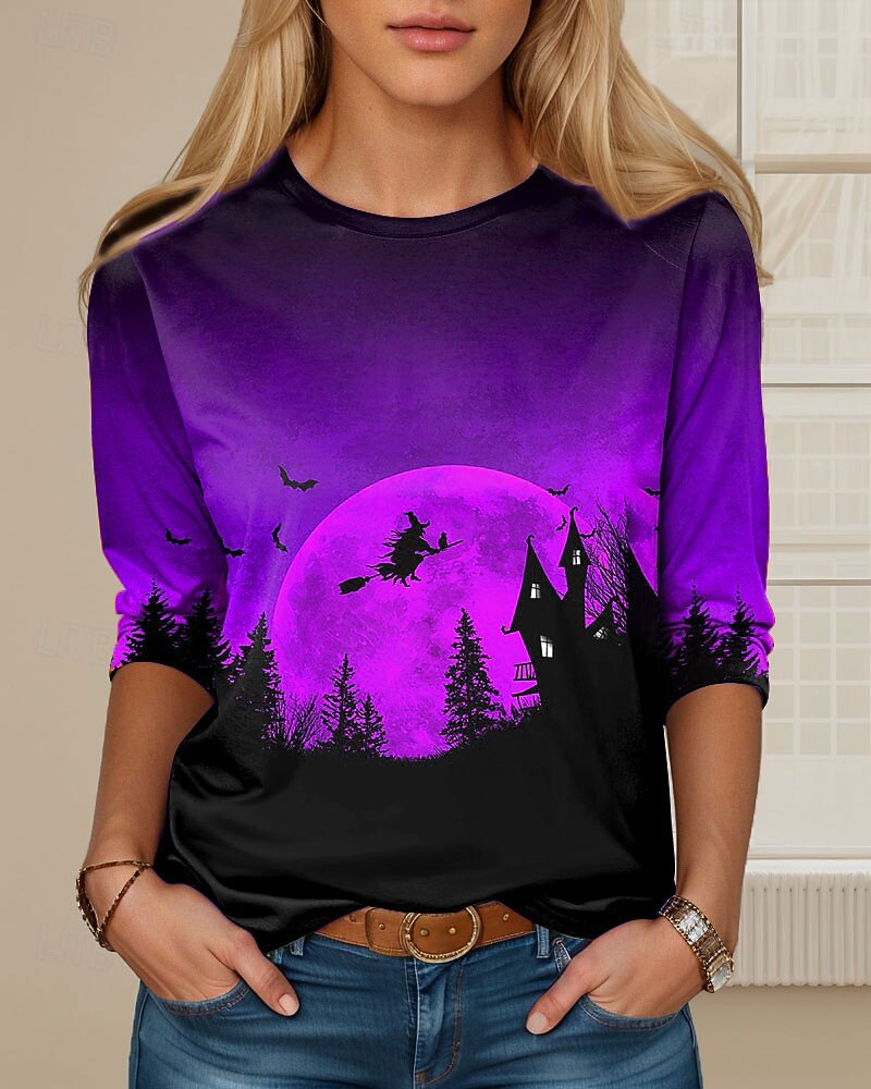 Women's Halloween Mystic Witch Tee