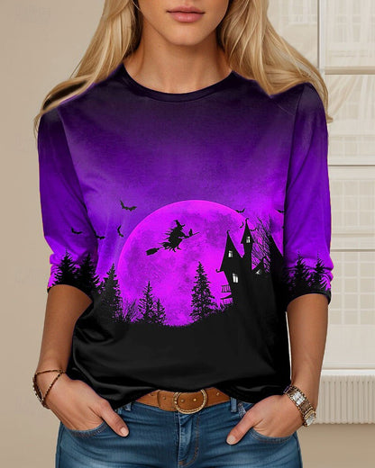 Women's Halloween Mystic Witch Tee
