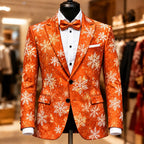 Christmas Snowflake Formal Party Blazer Jacket
