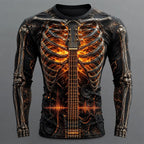 Men's Carnival Skull Skeleton T-Shirt