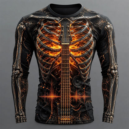 Men's Carnival Skull Skeleton T-Shirt