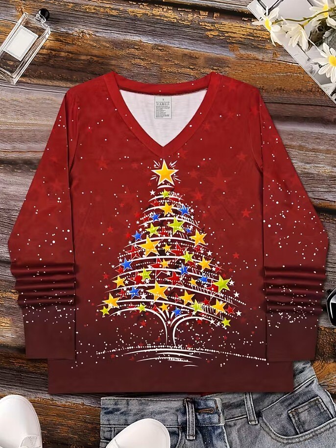 Women's Christmas Graphic Cozy Shirt
