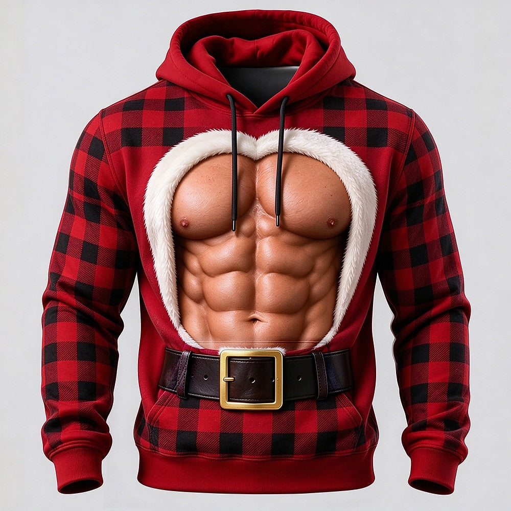 Men's Colorful Christmas Streetwear Hoodie