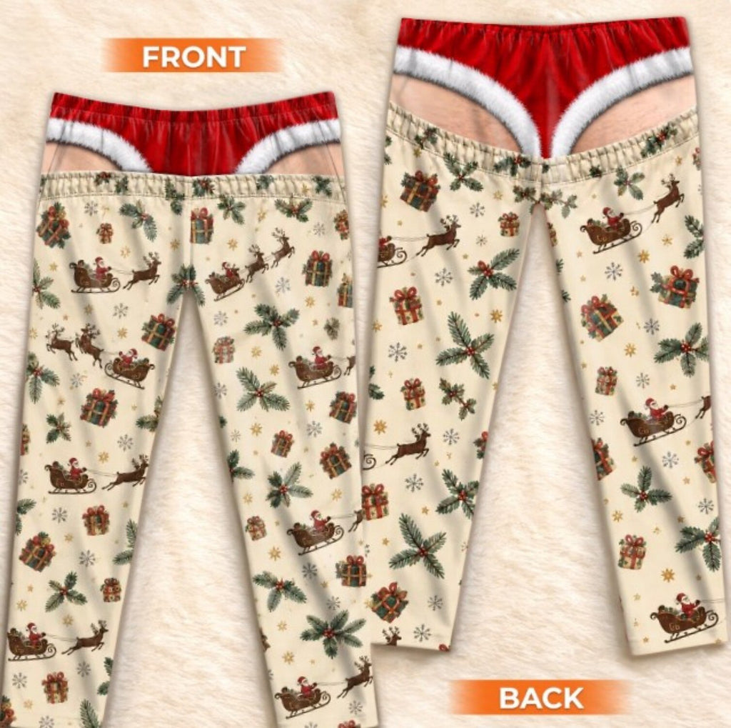 Men's Funny Red Plaid Pajama Pants