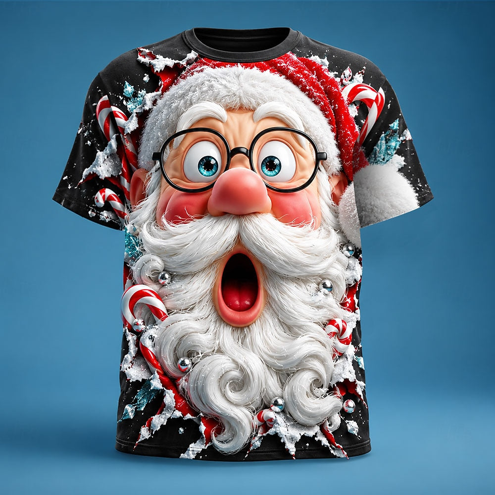 Men's Santa Claus Short Sleeve Graphic Tee