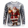 Men's Funny Santa Claus Long Sleeve Tee
