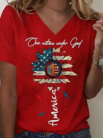 Women's Weekend Liberty Flag Tee
