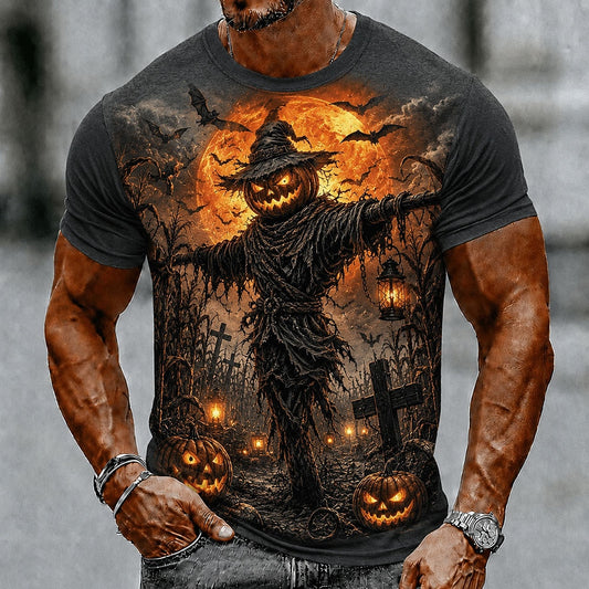 Men's Skull Illusion Horror Graphic Tee