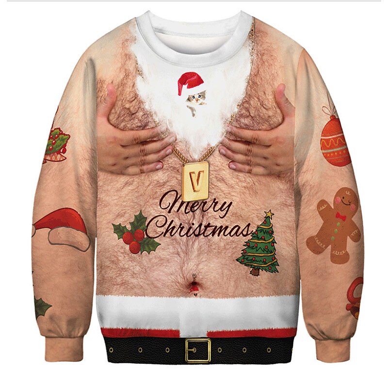 Ugly Christmas Lightweight Graphic Hoodie