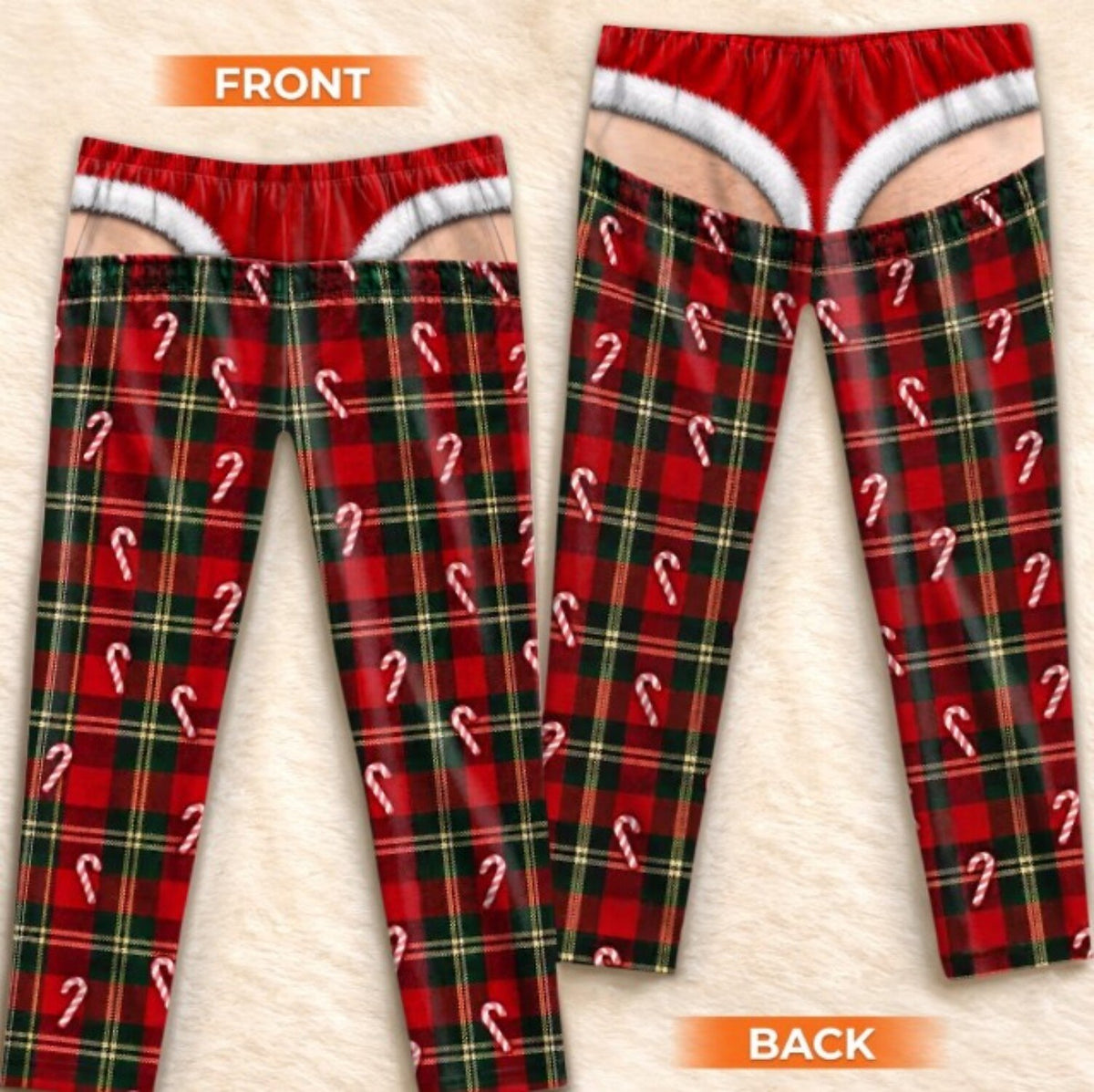 Men's Funny Red Plaid Pajama Pants