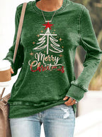 Women's Christmas Graphic Vintage Sweatshirt