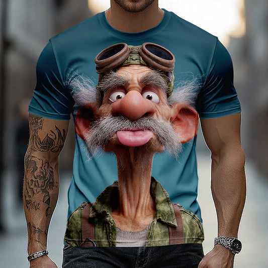 Men's Ombre Grandpa Humor Graphic Tee