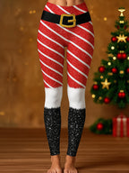 Christmas Graphic Thermal Stretch Leggings