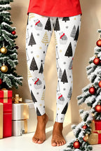 Santa Snowman Tree Comfort Capri Leggings