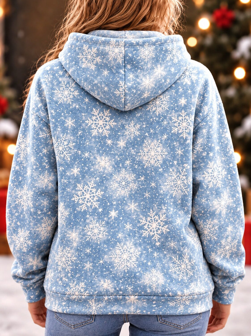 Women's Christmas Dog Pocket Hoodie
