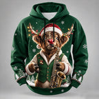 Men's Christmas Graphic Casual Hoodie