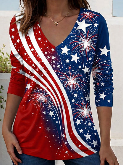 Women's Heritage Flag Long Sleeve Tee