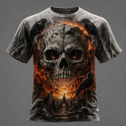 Men's Skull Optical Illusion 3D T-Shirt