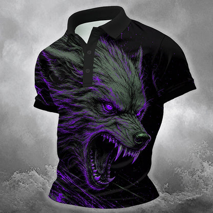 Men's Werewolf Animal Polo Shirt