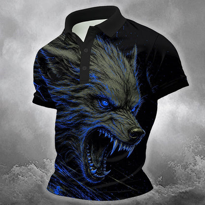 Men's Werewolf Animal Polo Shirt