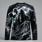 Men's Skull Skeleton Long Sleeve Tee