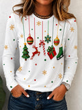 Santa Claus Graphic Crewneck Christmas Shirt