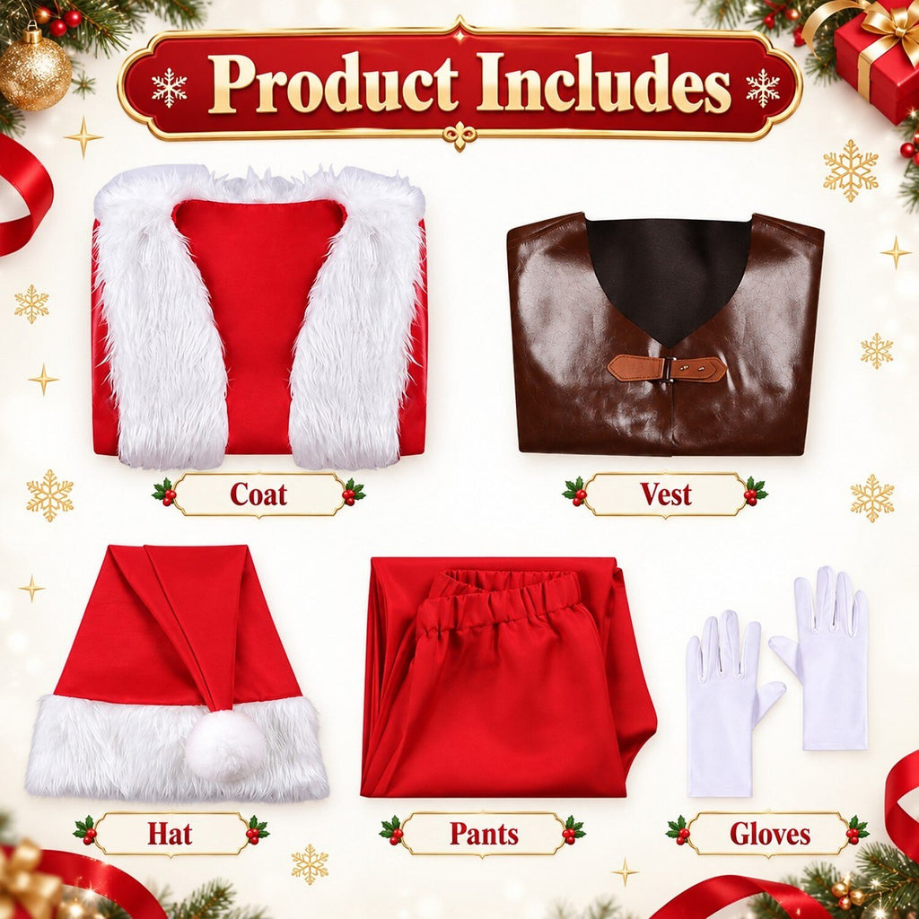 Men's Christmas Night Santa Cosplay Costume