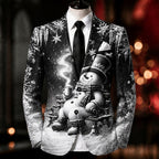 Christmas Snowman Festive Party Blazer Jacket