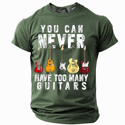 Men's Guitar Collection Humor Graphic Tee