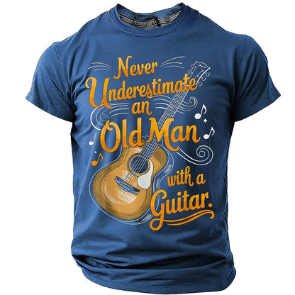Men's Old Man Guitar Graphic Tee