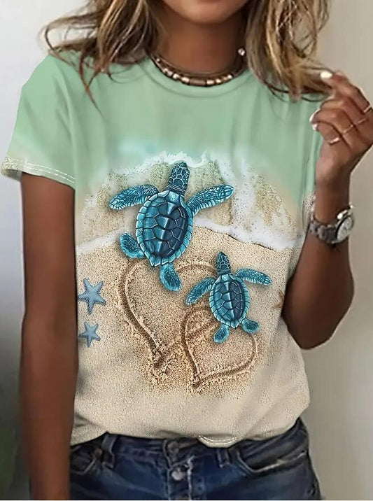Women's Elegant Rose Art Graphic Tee