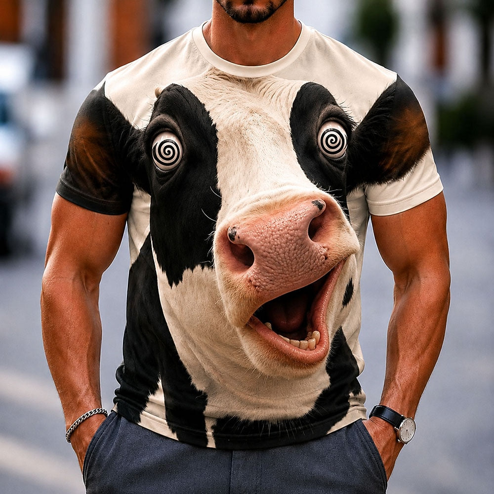 Men's Dairy Cow Country Graphic Tee