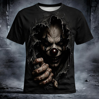 Men's Scary Creepy Clown Halloween Tee