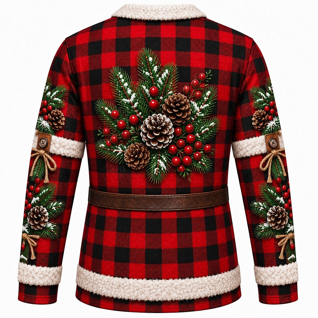 Christmas Casual Santa Graphic Crewneck Sweatshirt