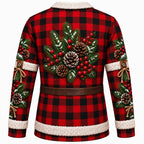 Christmas Casual Santa Graphic Crewneck Sweatshirt