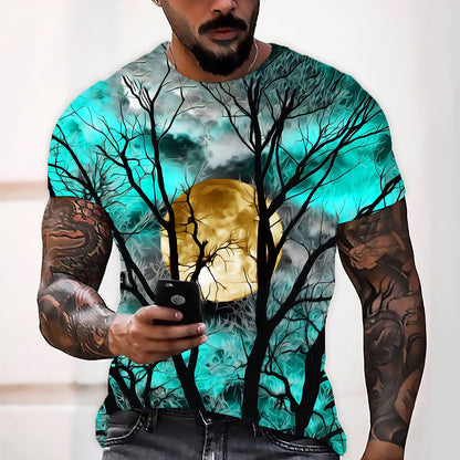 Men's Halloween Spooky Graphic Graphic Tee