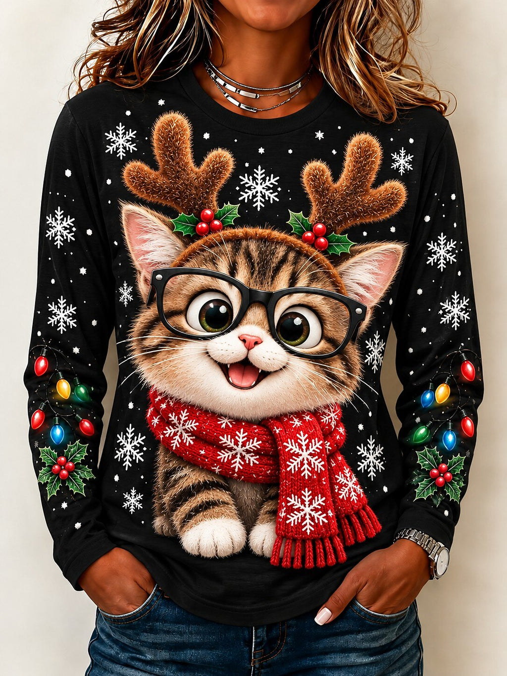 Santa Claus Tree Graphic Christmas Shirt