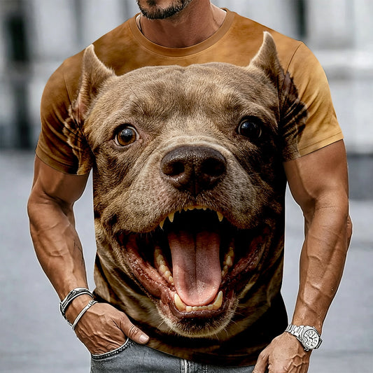 Men's Funny Dog Animal Graphic Tee